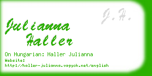 julianna haller business card